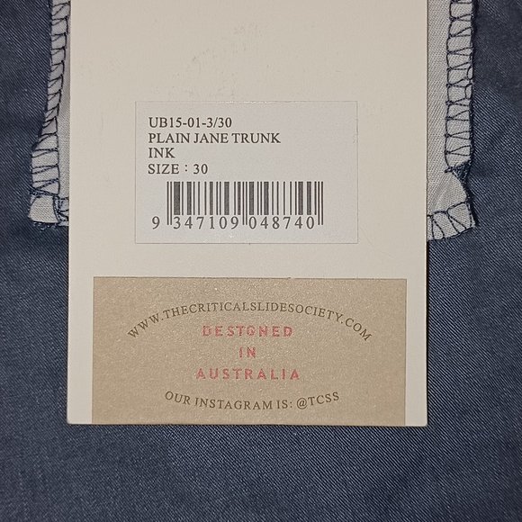 Critical Slide Society Men's Shorts- Plane Jane Trunk- Ink - Picture 3 of 4